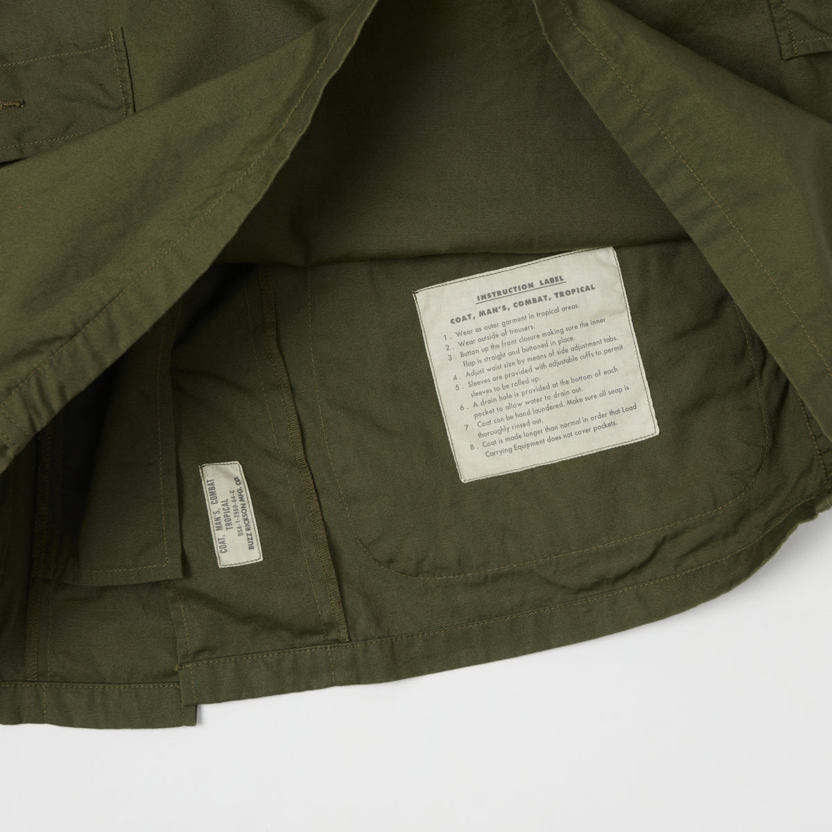Buzz Rickson's U.S. Army Tropical Combat Jacket - Olive