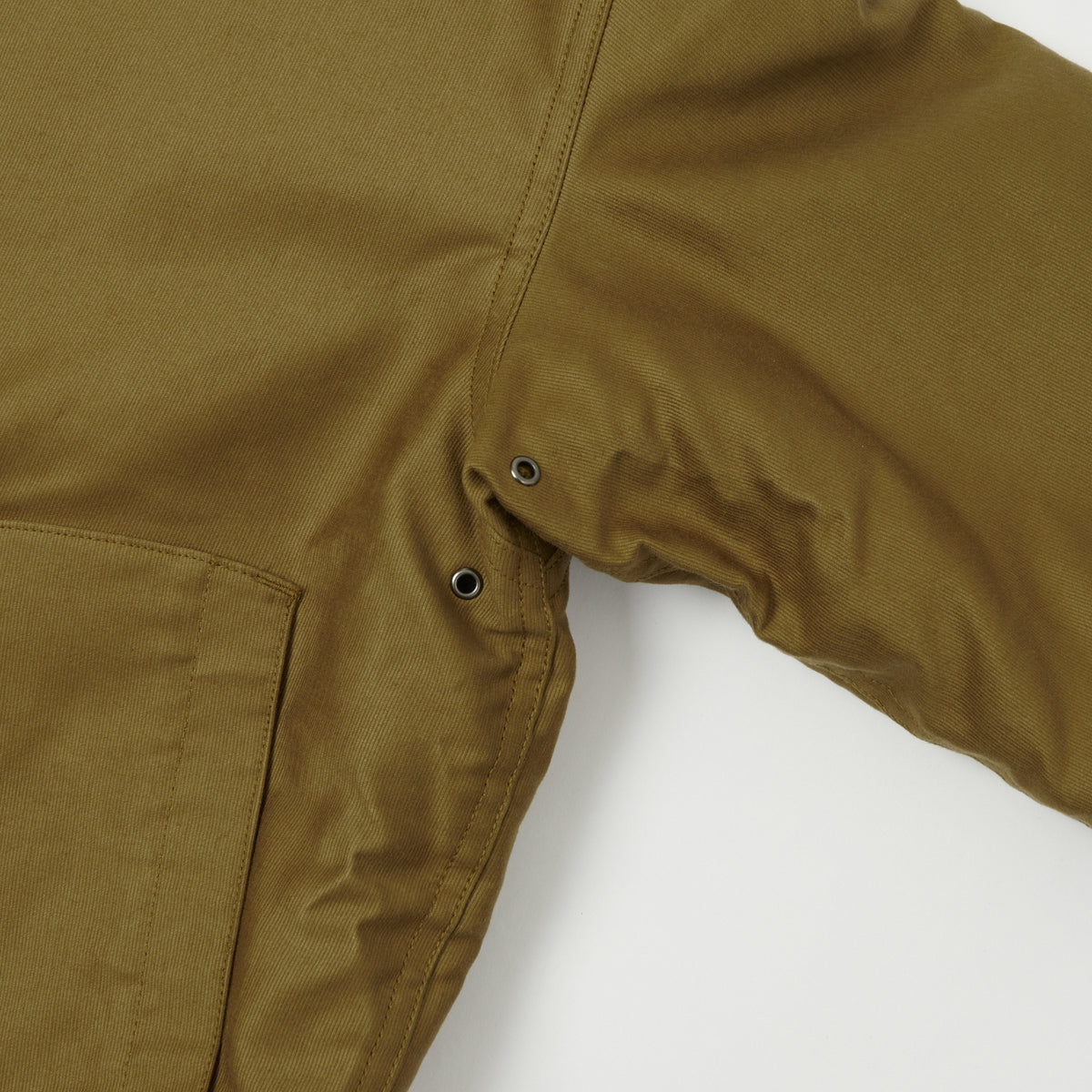 Buzz Rickson's U.S. Navy Zip Through Deck Jacket - Khaki Demotex