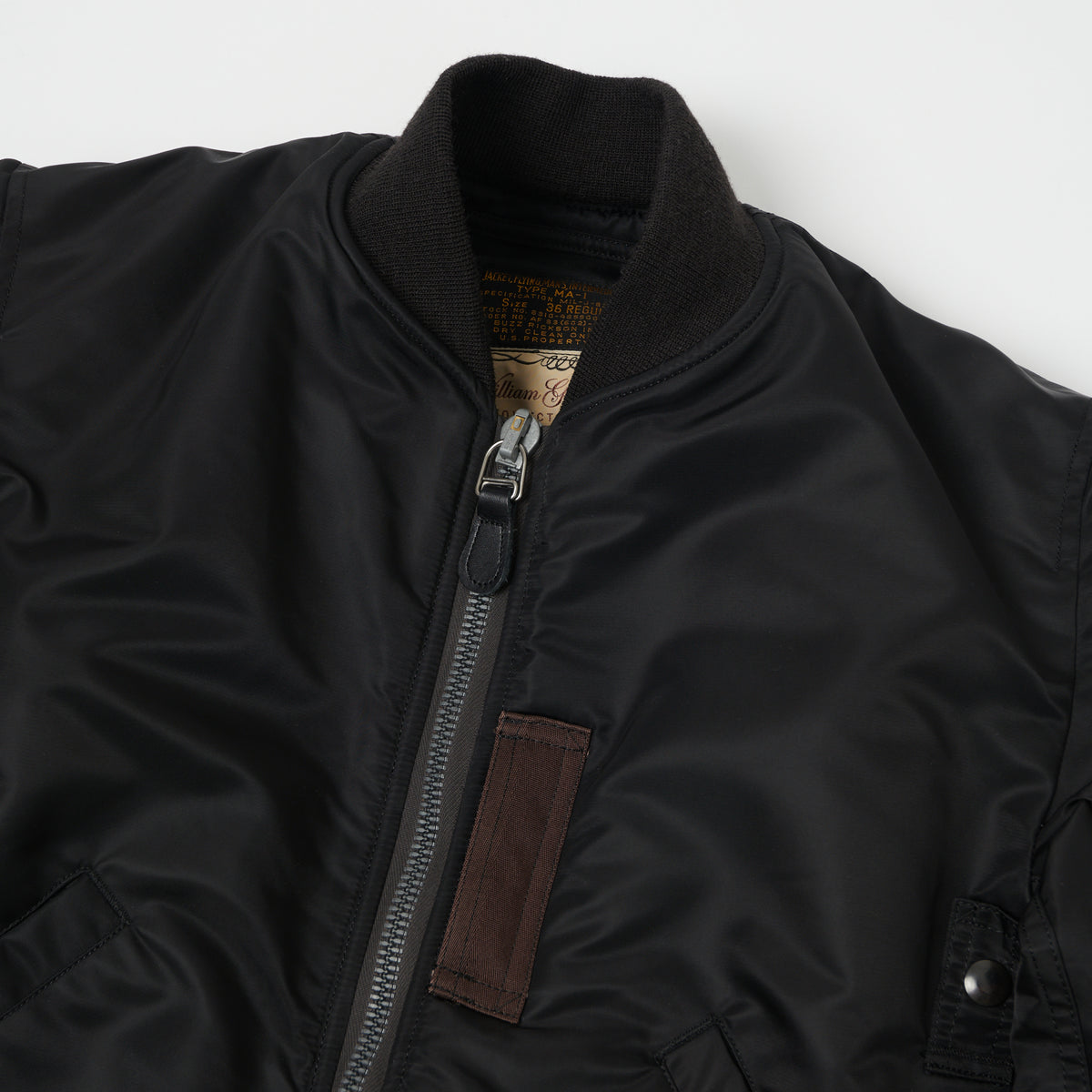 Buzz Rickson's x William Gibson MA-1 Flight Jacket 'Regular' - Black