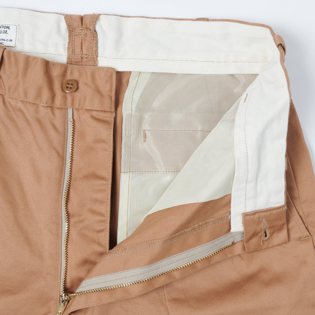 Buzz Rickson's 'Uniform Twill' 8.2oz Chino Short - Khaki