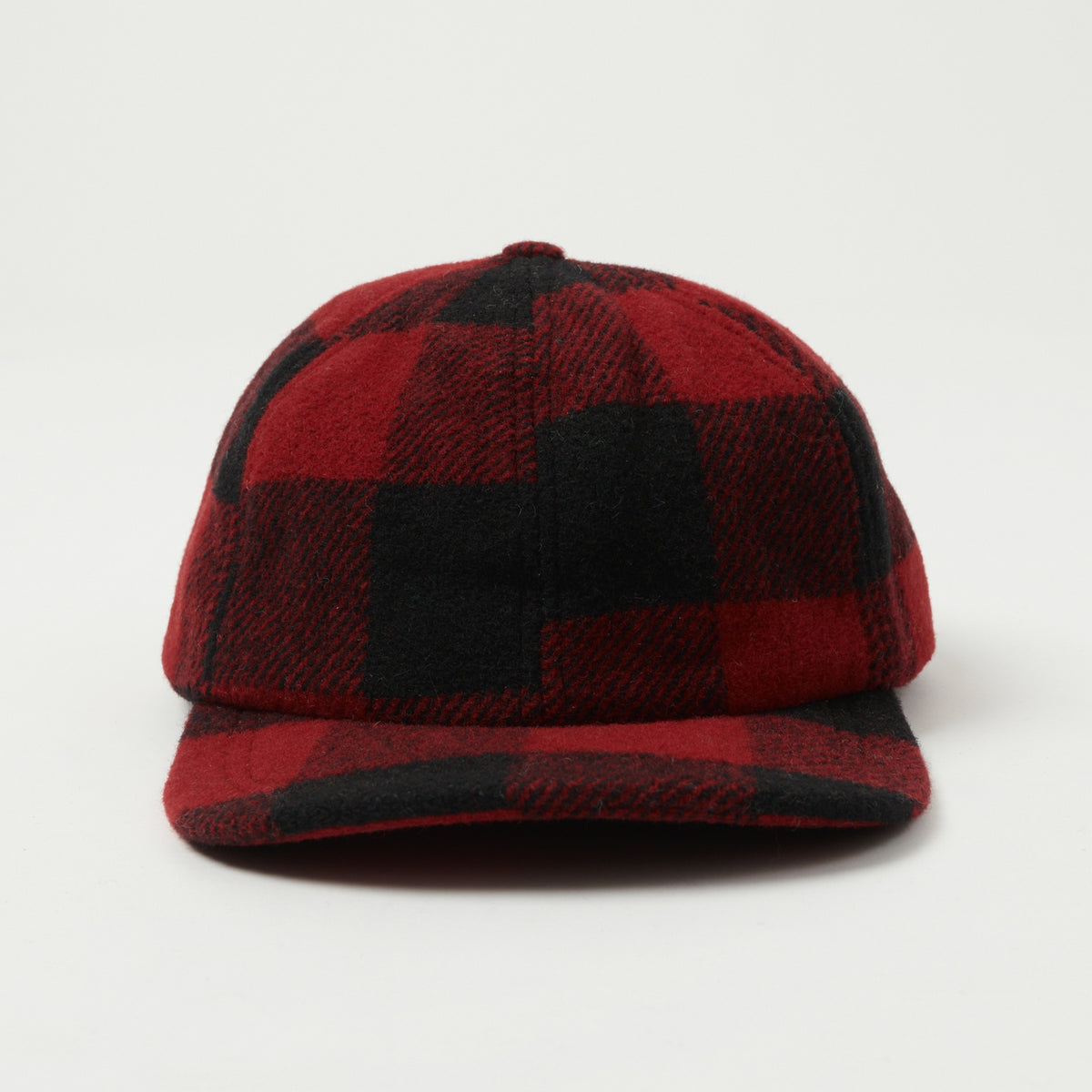 Crown Cap Buffalo Check Ball Cap - Red/Black