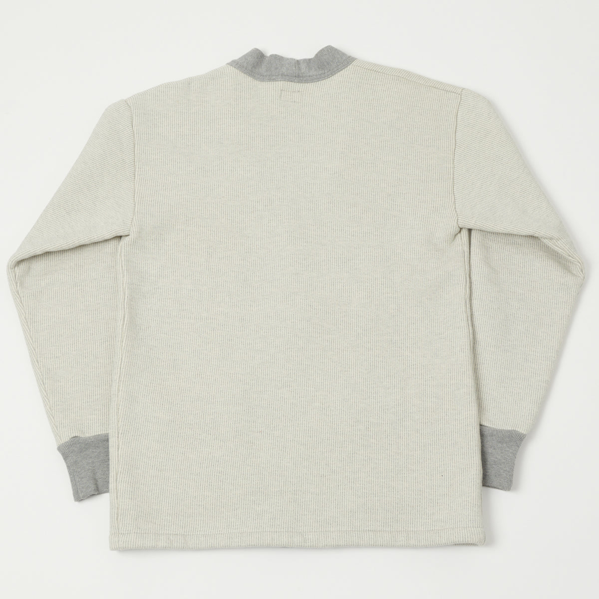 Dubbleworks Striped Sweat-Cardigan - Grey