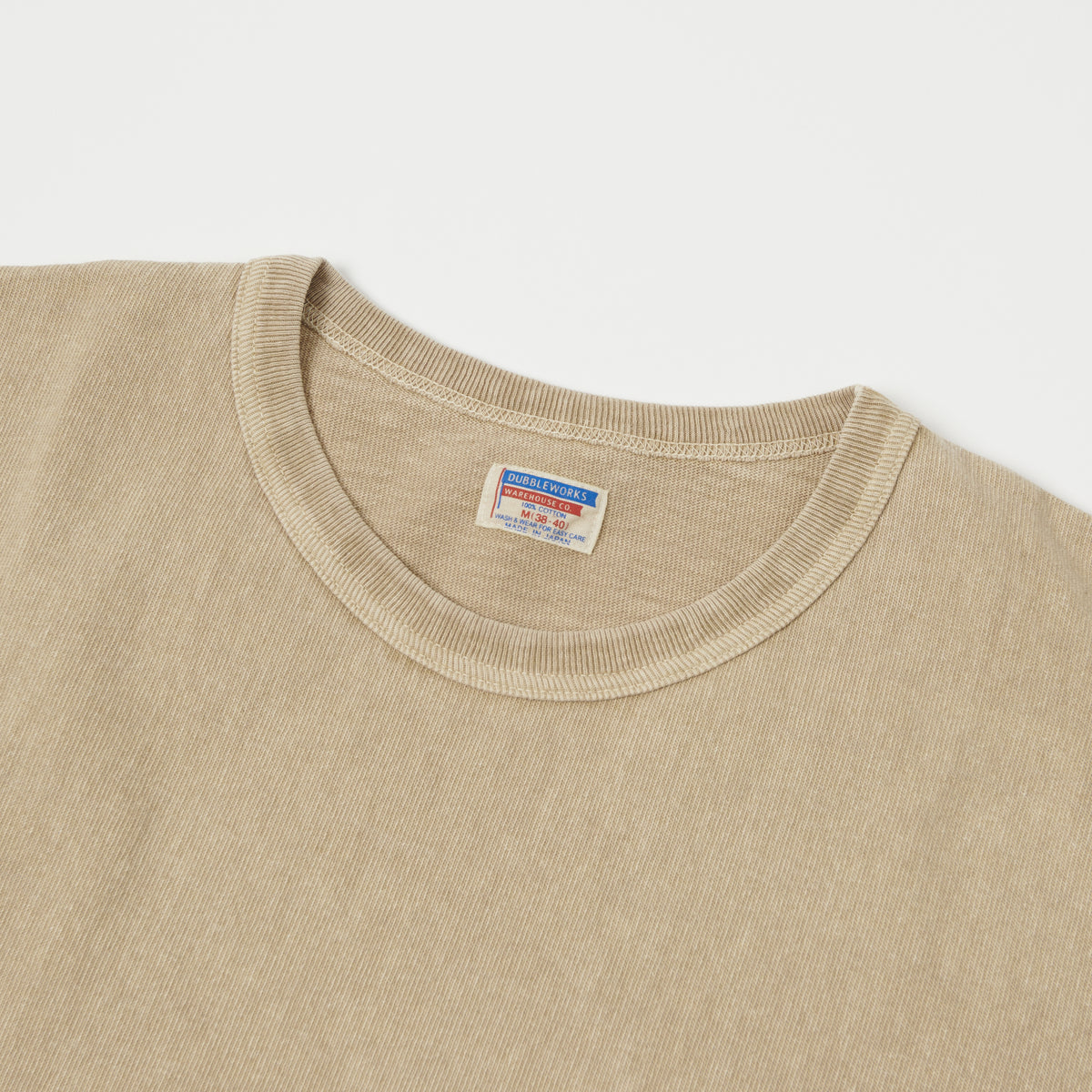 Dubbleworks Heavy Fabric Pigment Dye Pocket Tee - Beige