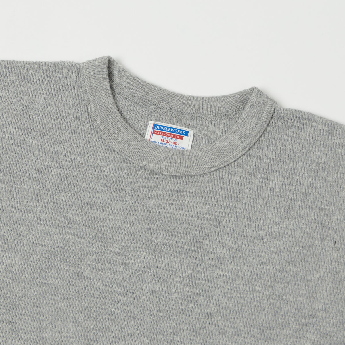 Dubbleworks Long Sleeve Thermal Tee - Heather Grey