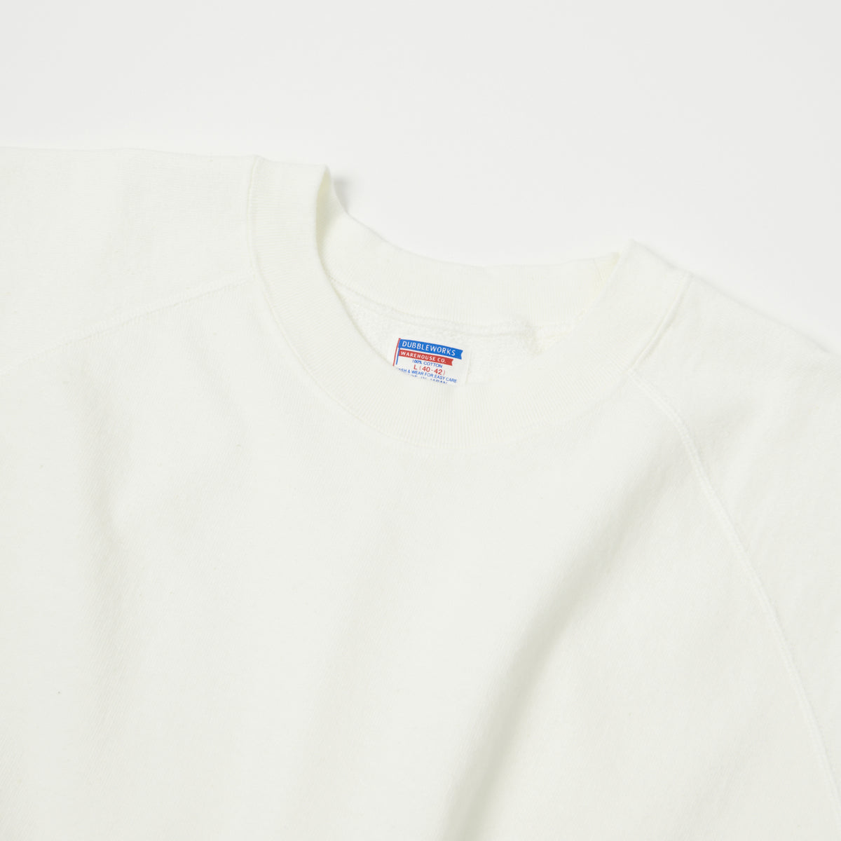 Dubbleworks Cut Off Sleeve Sweatshirt - Off White