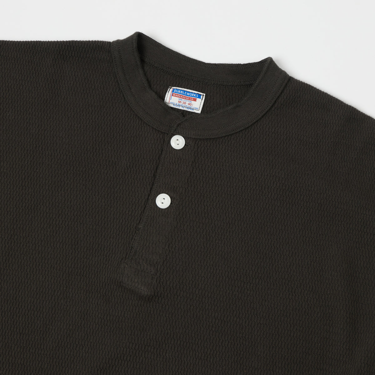 Dubbleworks Long Sleeve Thermal Henley - Sumikuro