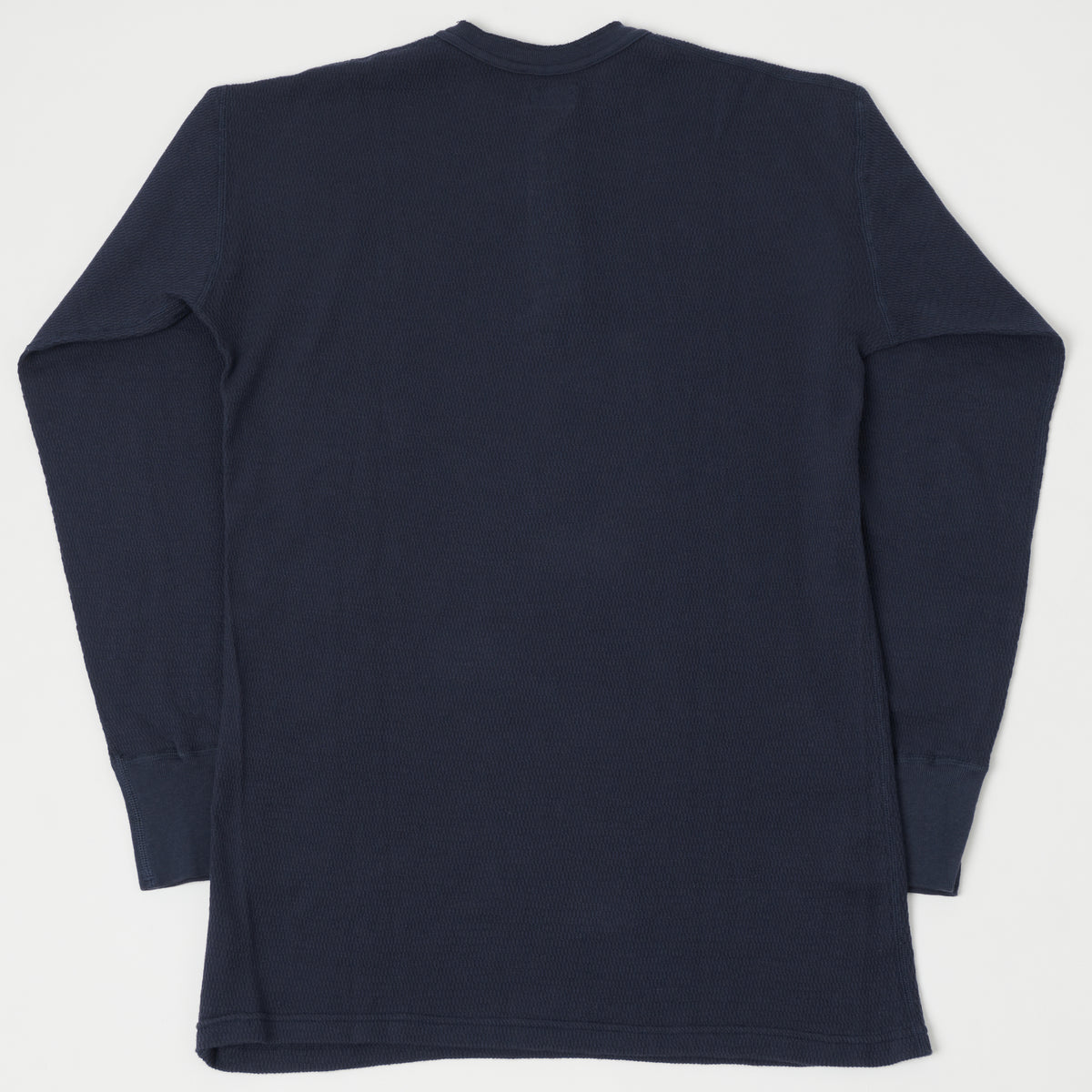 Dubbleworks Long Sleeve Thermal Henley - Navy