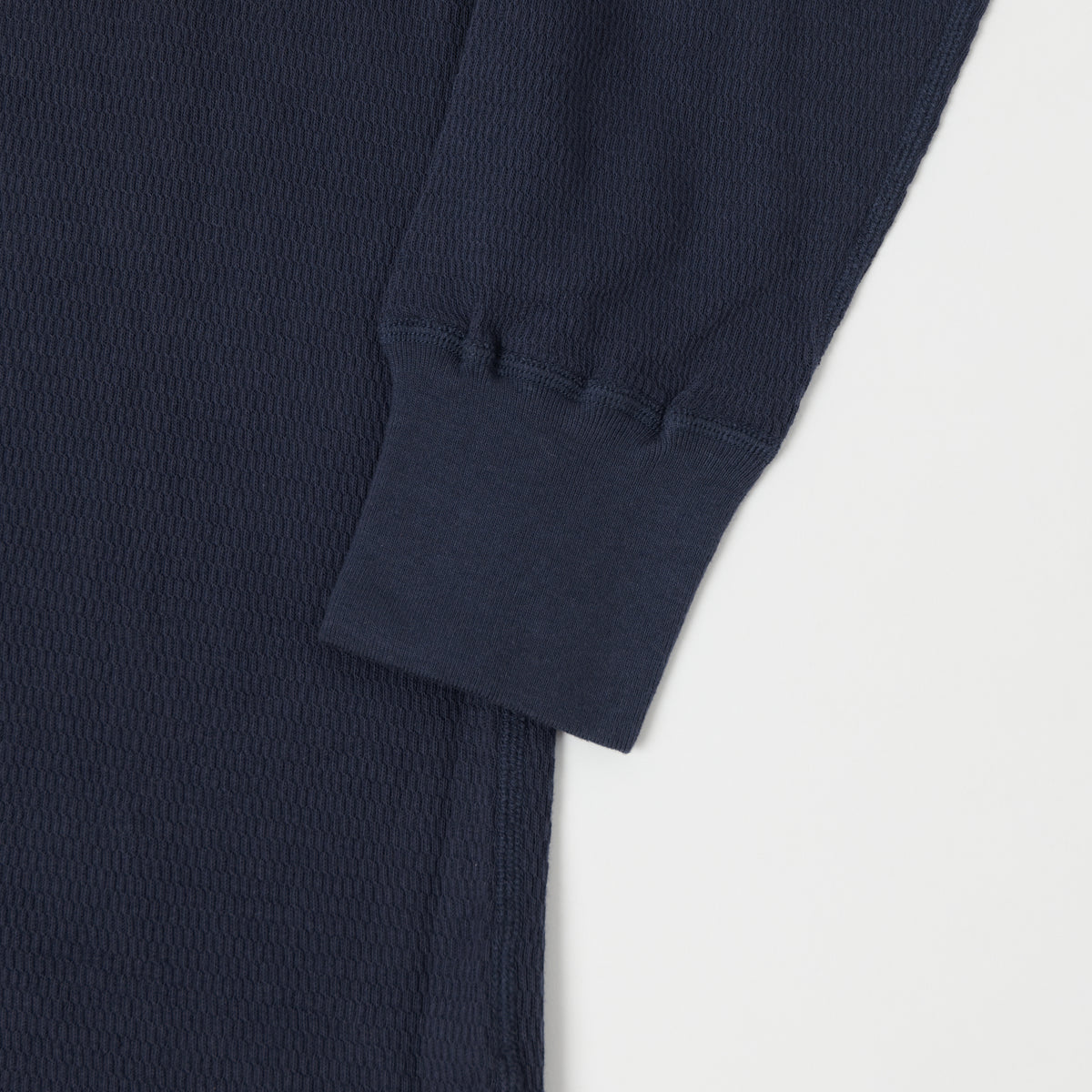 Dubbleworks Long Sleeve Thermal Henley - Navy