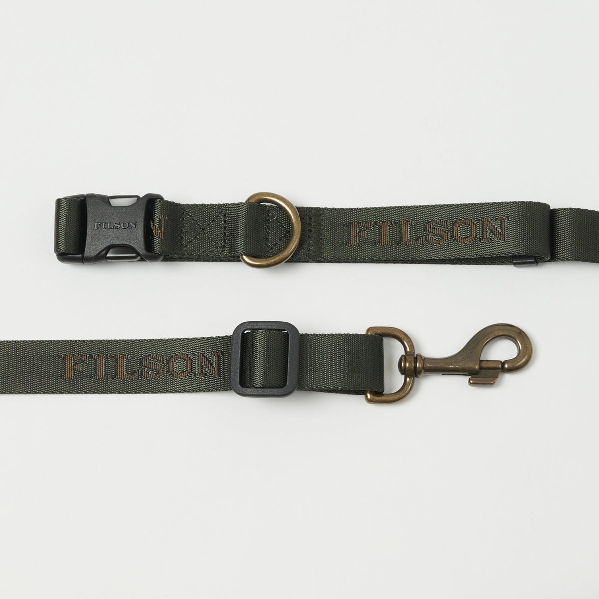 Filson Adjustable Nylon Leash - Dark Timber