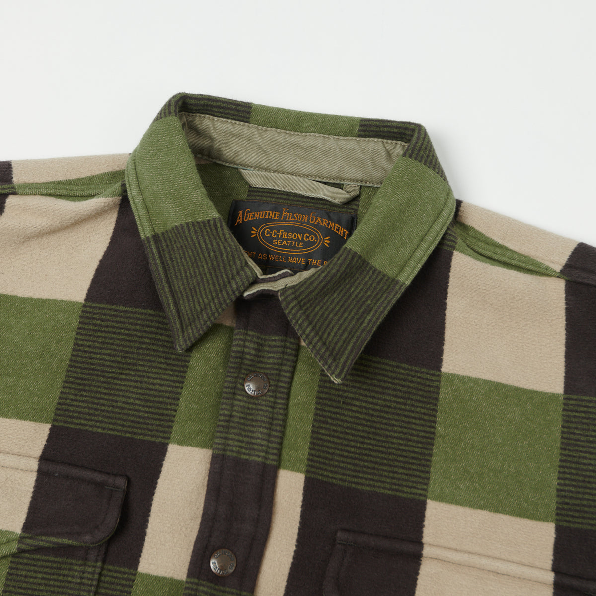 Filson Beartooth Camp Jacket - Cinder Olive Check