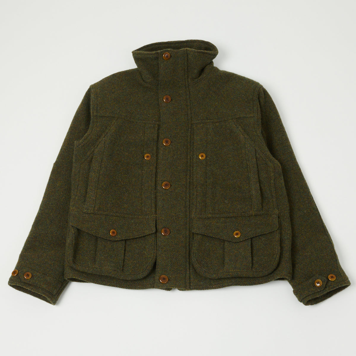 Freewheelers & Co Great Lakes 'Grizzly' Jacket - Grained Olive
