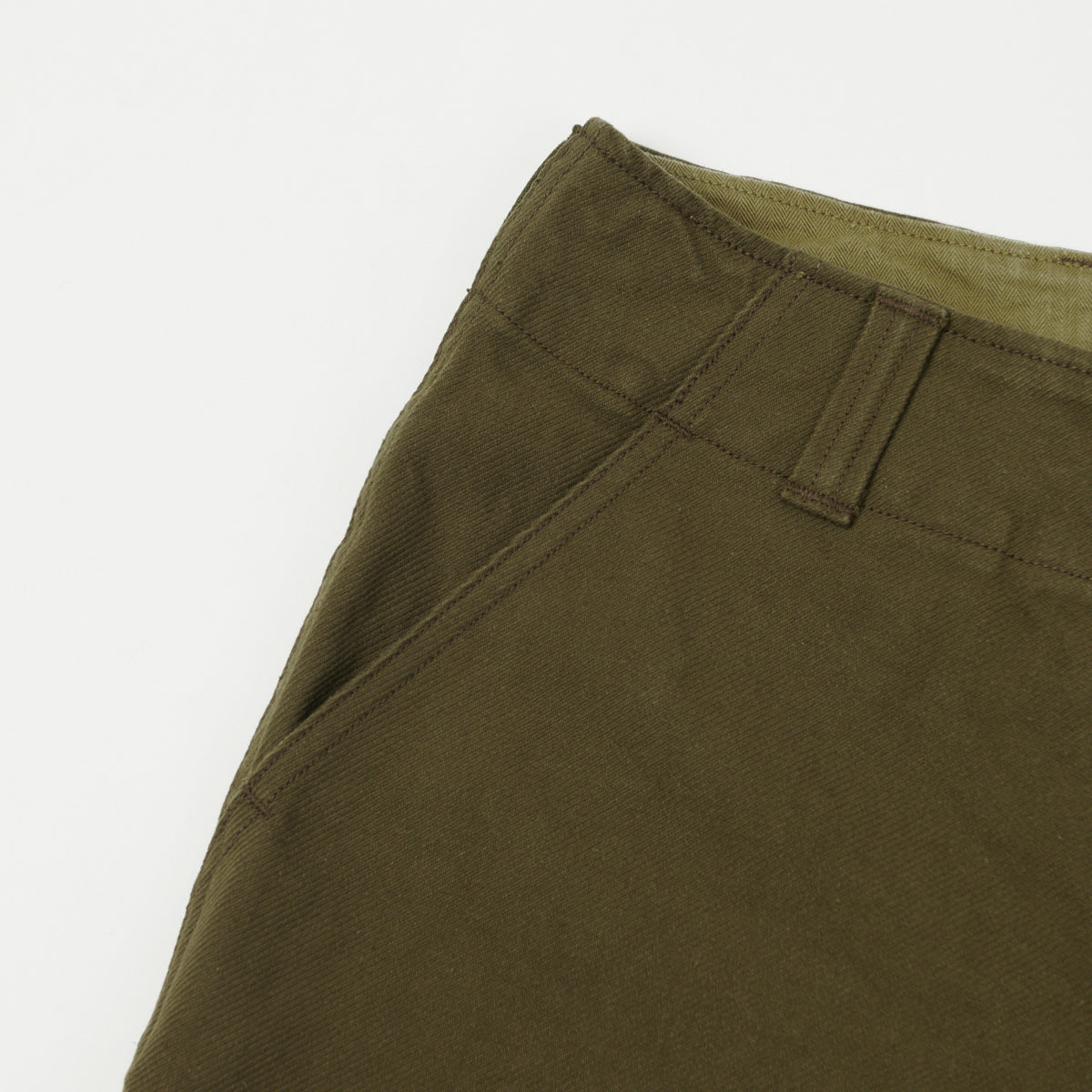 Freewheelers & Co Union Special Overalls Aviators Trouser - Dark Olive