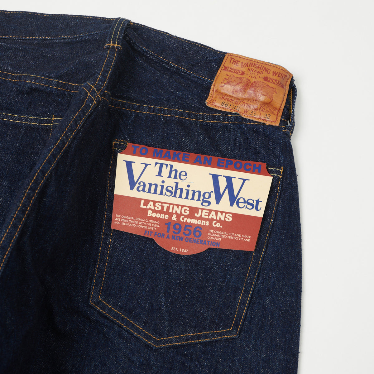 Freewheelers & Co The Vanishing Vest 661XX 1956 Regular Tapered Jean - One Wash