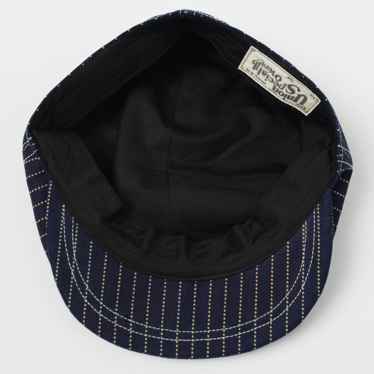 Freewheelers & Co Union Special Overalls 'Cassady' Casquette - Indigo Wabash Stripe