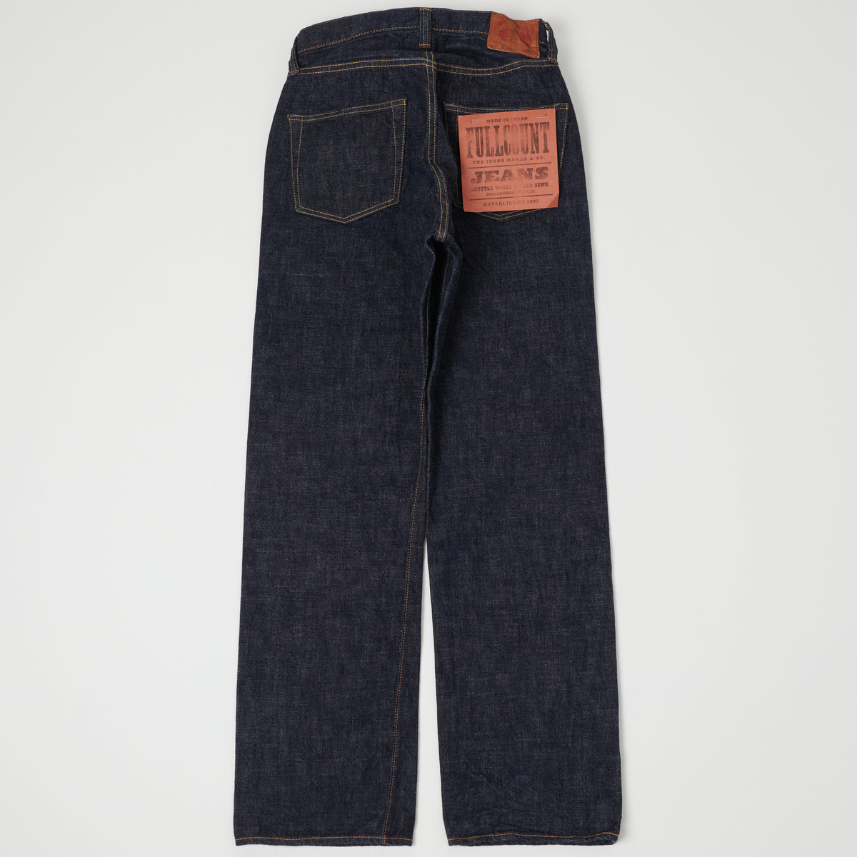 FULLCOUNT 0105 13.7oz Wide Straight Jean - One Wash
