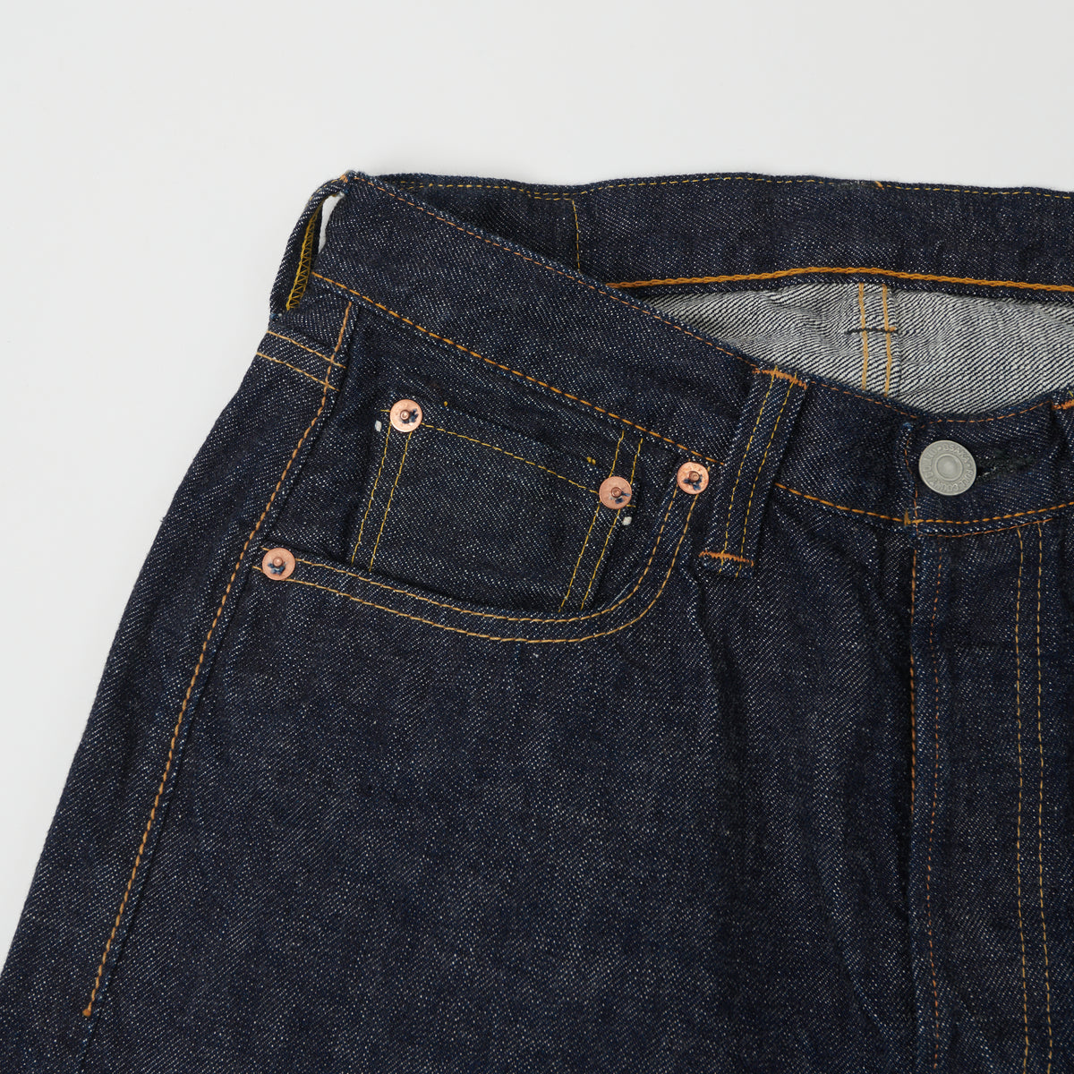 FULLCOUNT 0105 13.7oz Wide Straight Jean - One Wash