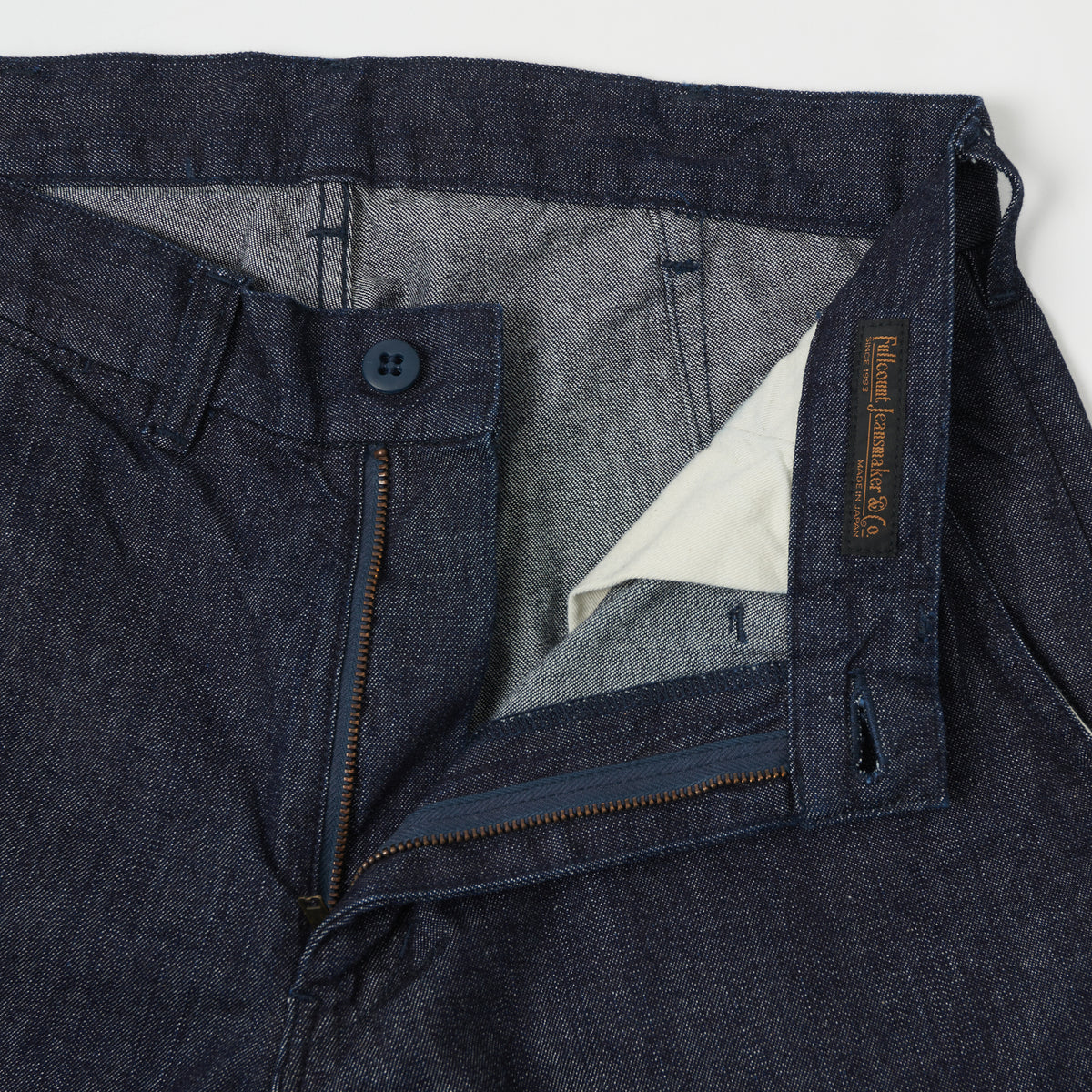 FULLCOUNT 1002 Tapered Denim Trouser - One Wash