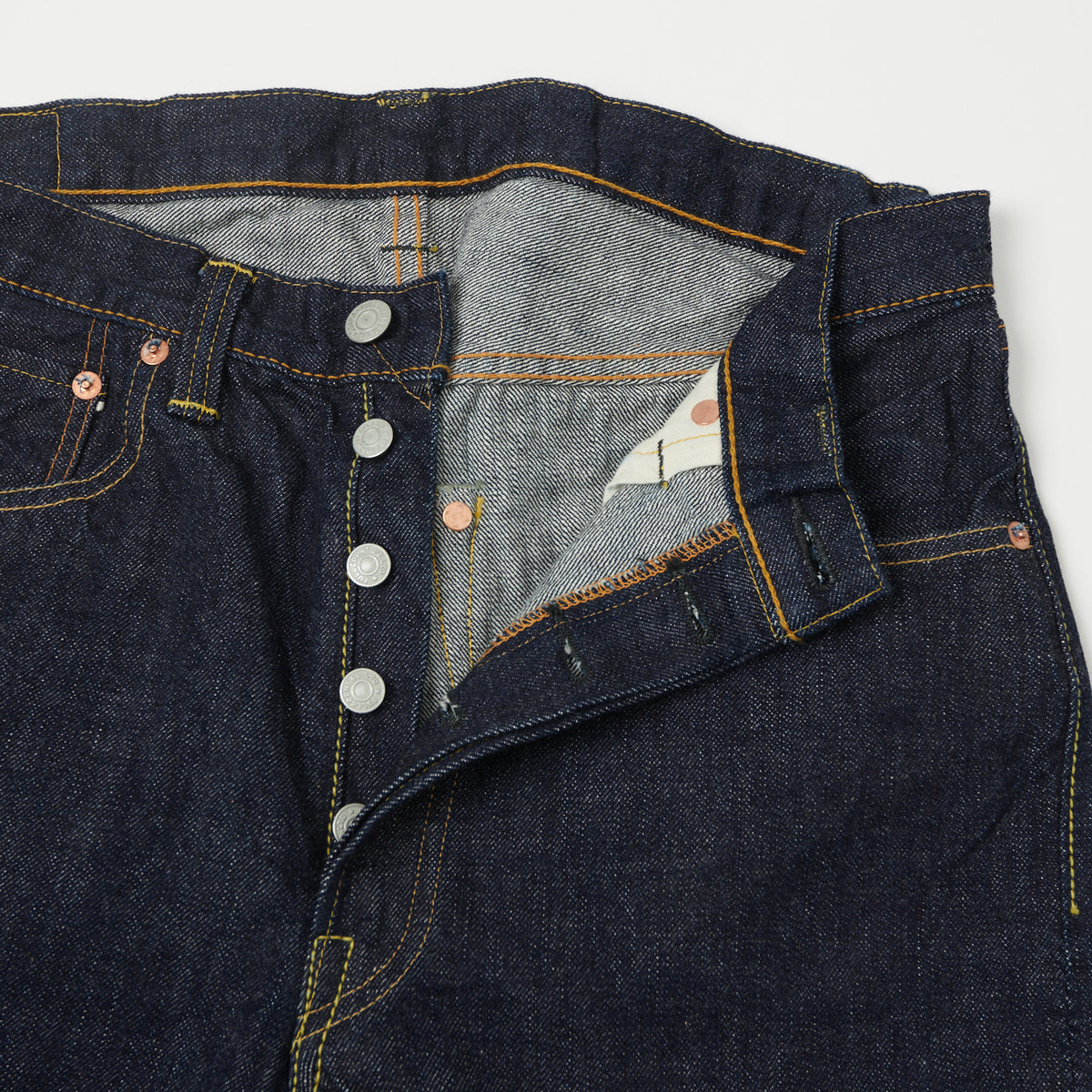 FULLCOUNT 1101 13.7oz Loose Straight Jean - One Wash