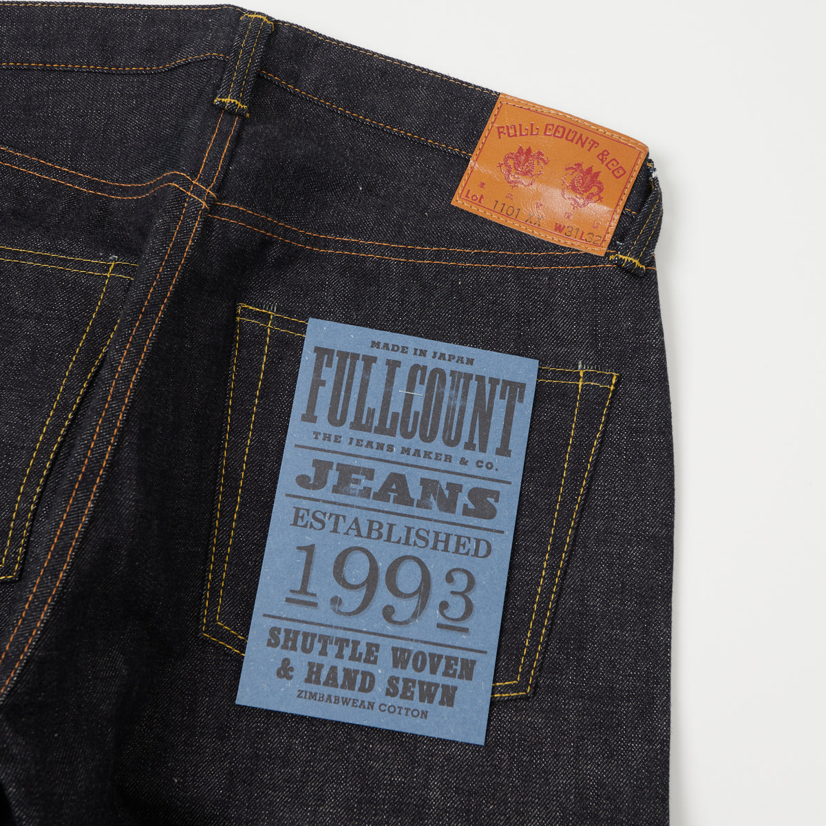 FULLCOUNT 1101XX 15.5oz Loose Straight Jean - Raw