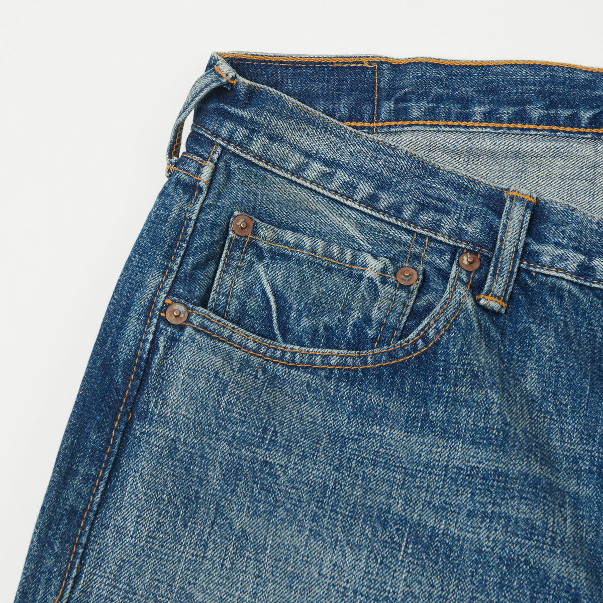 FULLCOUNT 1102 13.7oz Regular Straight Jean - 'Fade' Wash