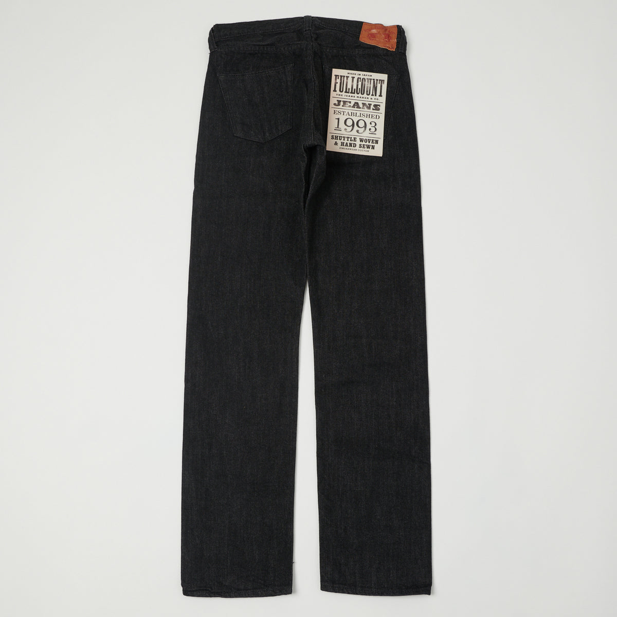 FULLCOUNT 1108 13.7oz Regular Straight Jean - Black One Wash