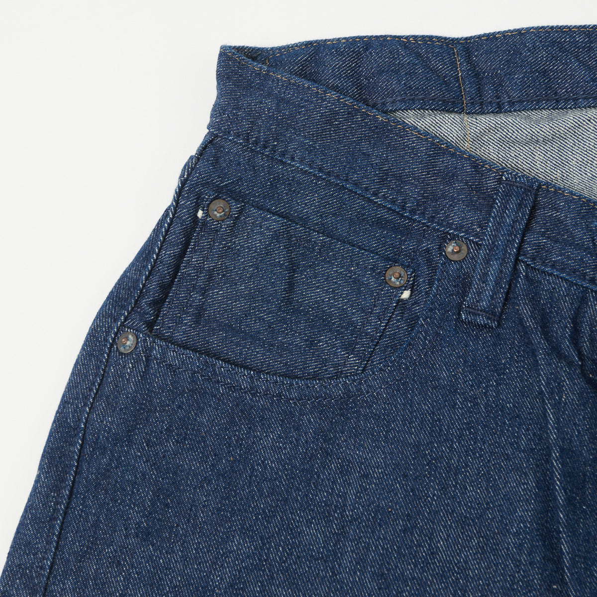 FULLCOUNT 1121 'Duke' Left Hand Twill 13.5oz Wide Straight Jean - One Wash