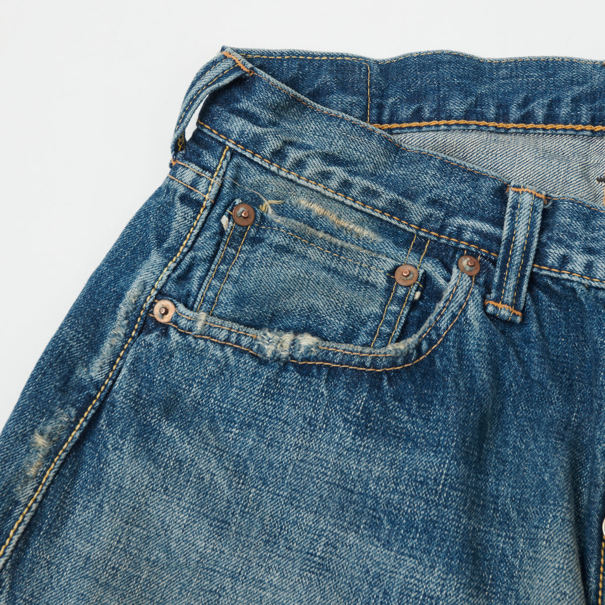 FULLCOUNT 0105 13.7oz Wide Straight Jean - 'Dartford' Wash