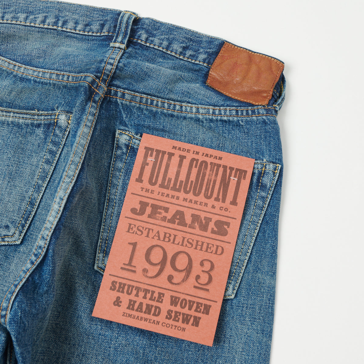 FULLCOUNT 1101 13.7oz Loose Straight Jean - Dartford Wash