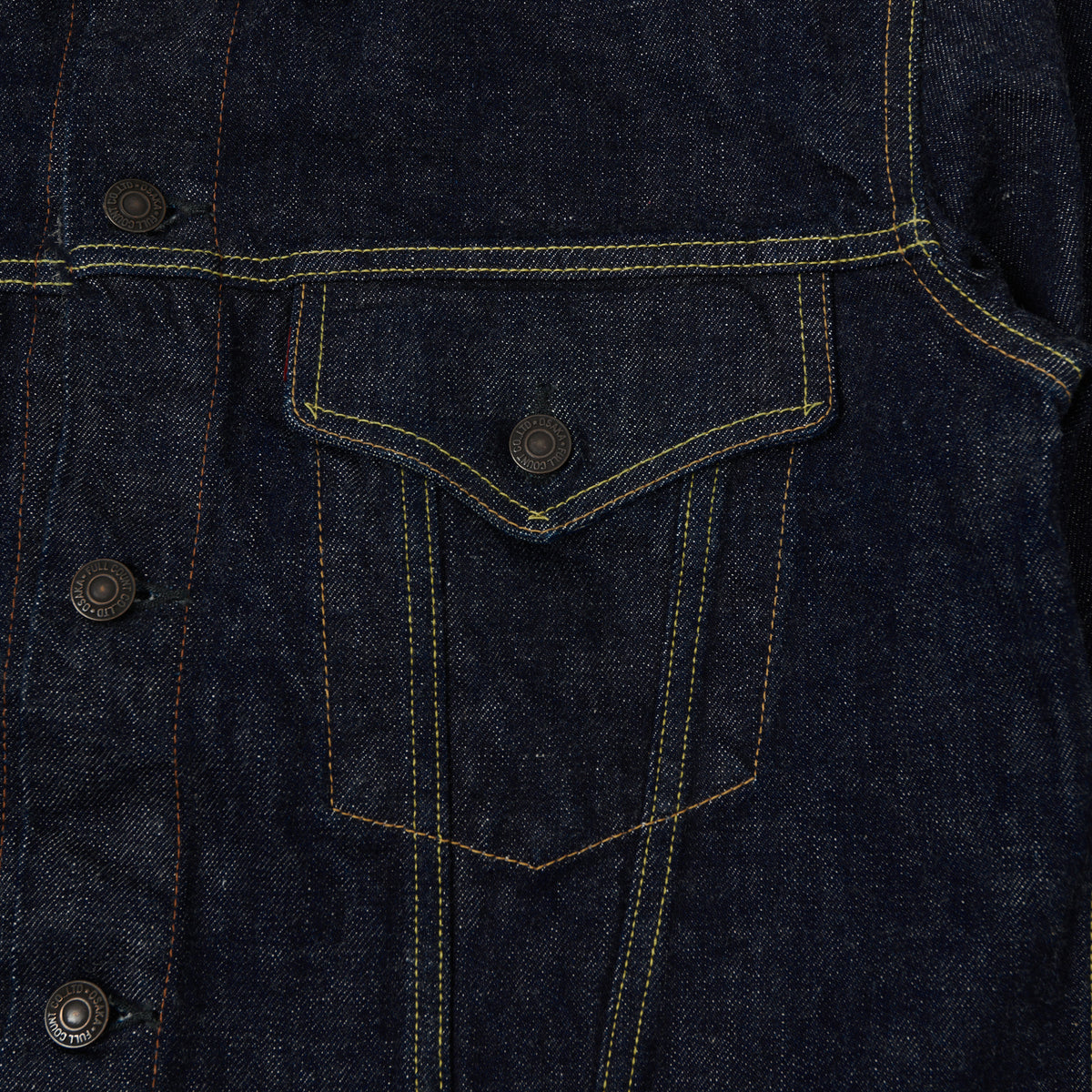 FULLCOUNT 2101 13.7oz Type III Denim Jacket - One Wash