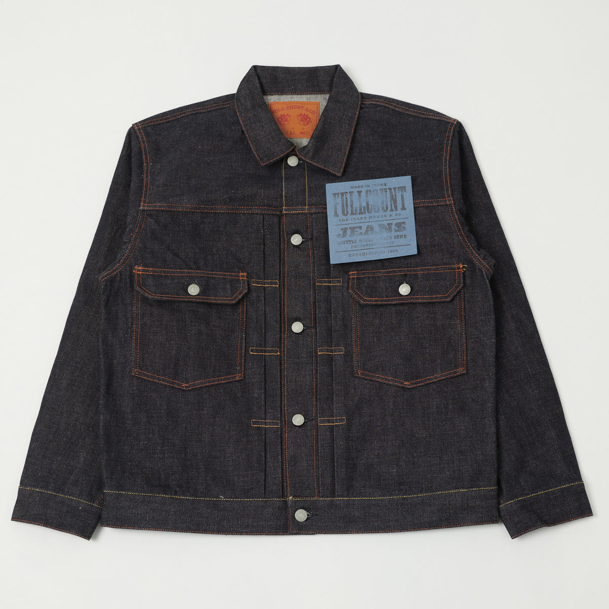 FULLCOUNT 2102XX 15.5oz Type II Denim Jacket - Raw