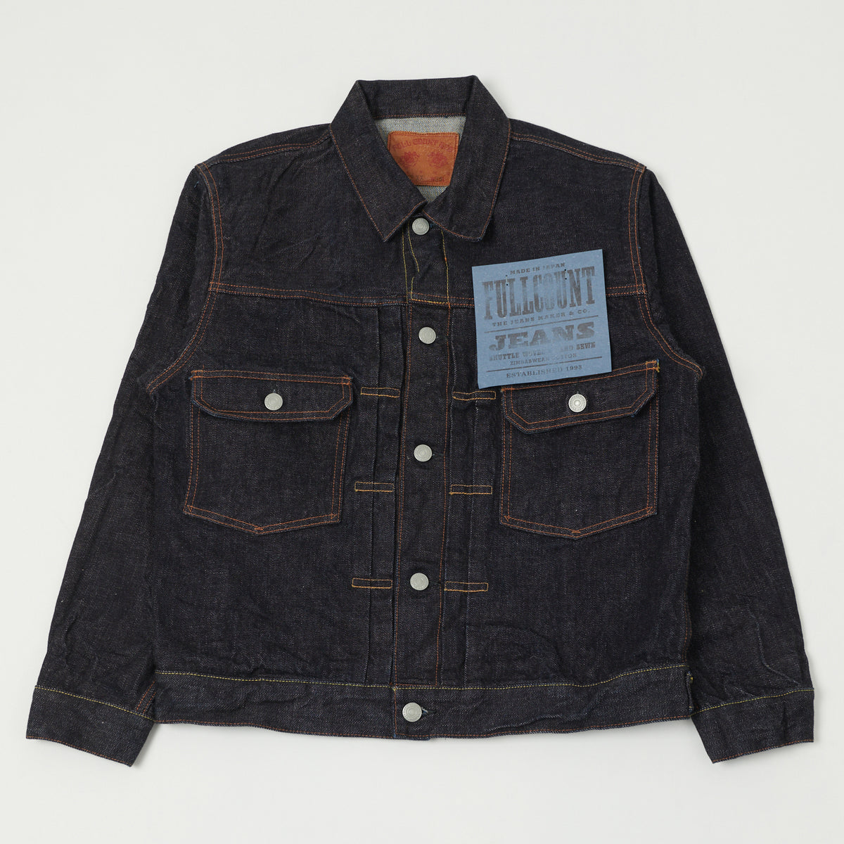 FULLCOUNT 2102XX 15.5oz Type II Denim Jacket - One Wash