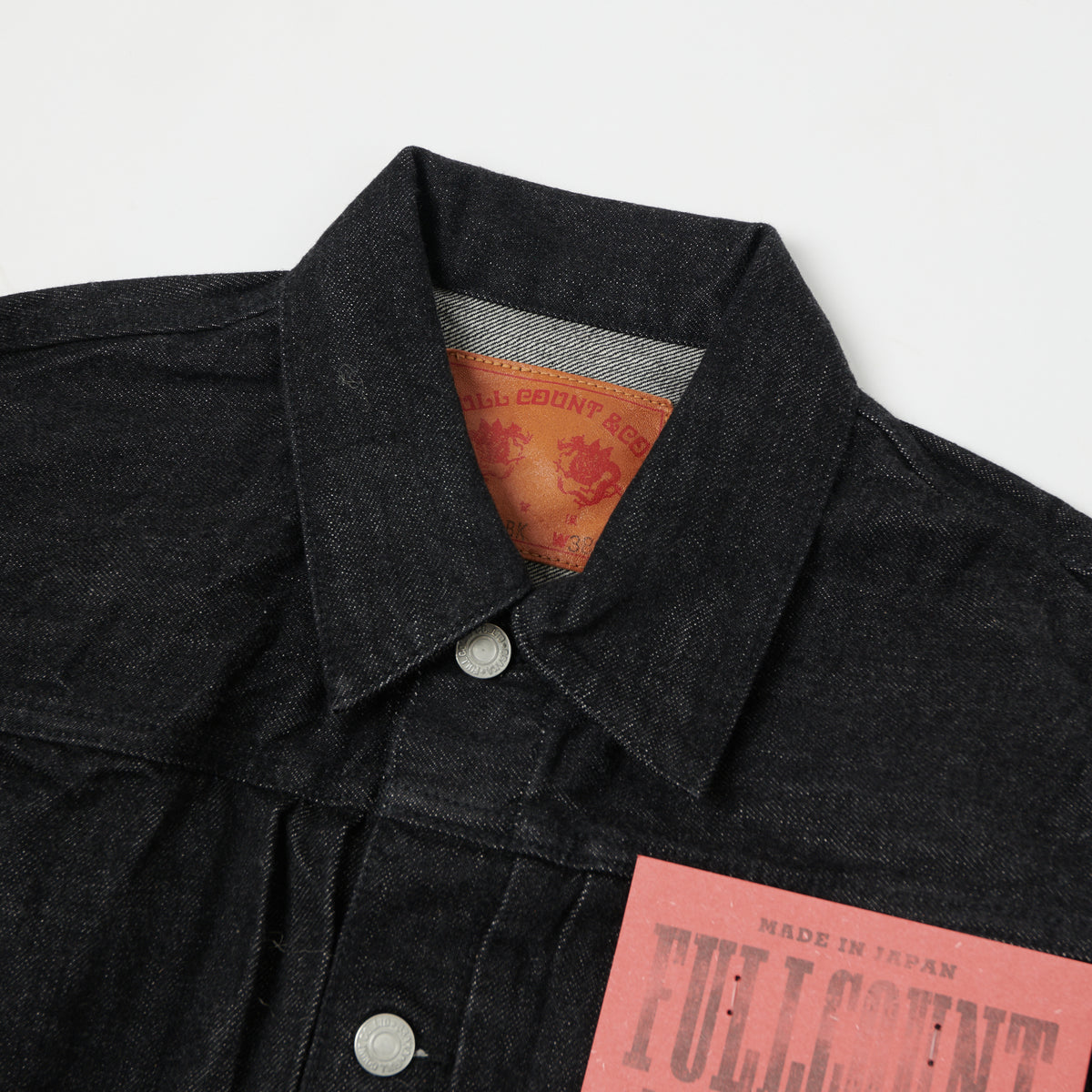 FULLCOUNT 2107 13.7oz Type I Denim Jacket - Black One Wash
