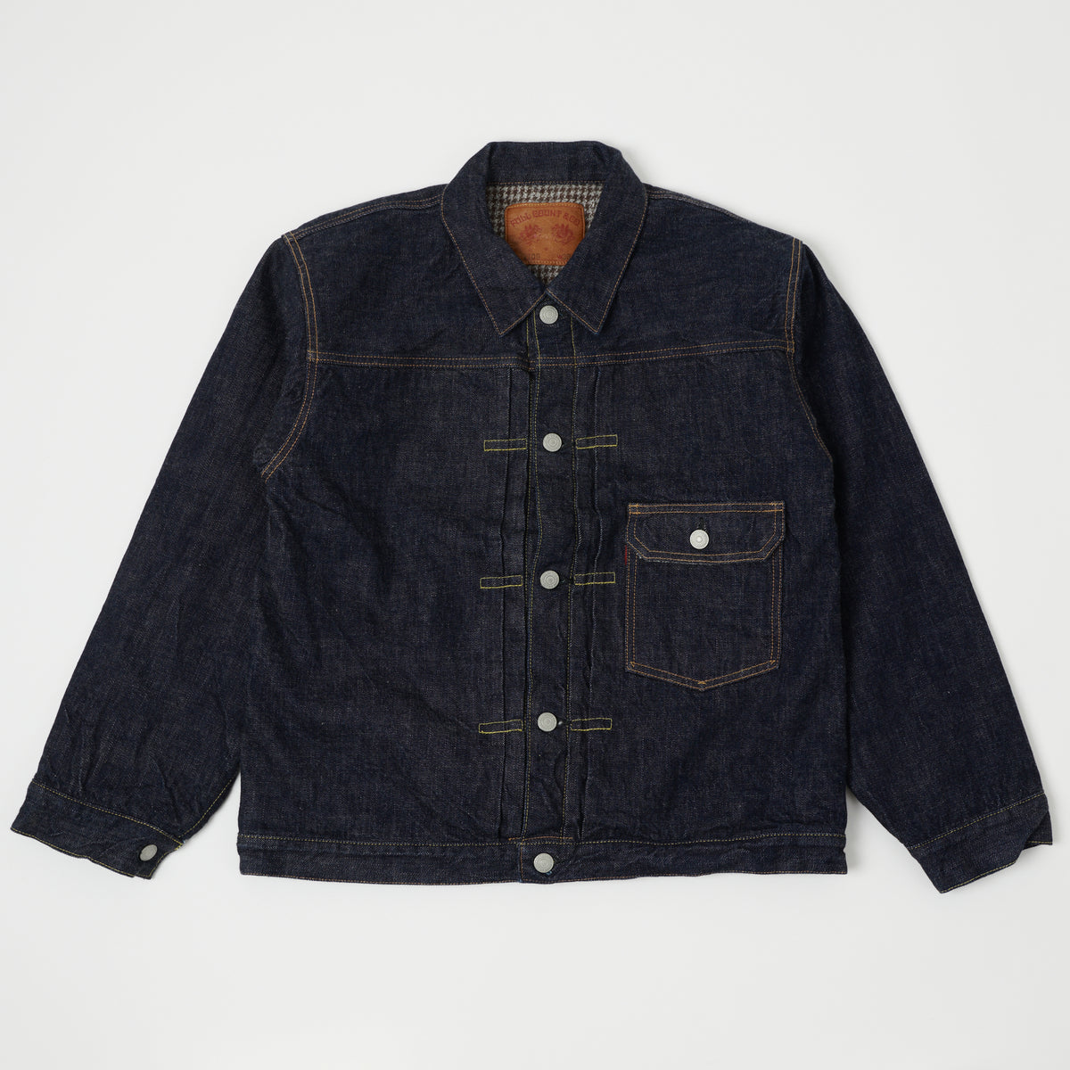 FULLCOUNT 2109 13.75oz Blanket Lined Type I Denim Jacket - One Wash