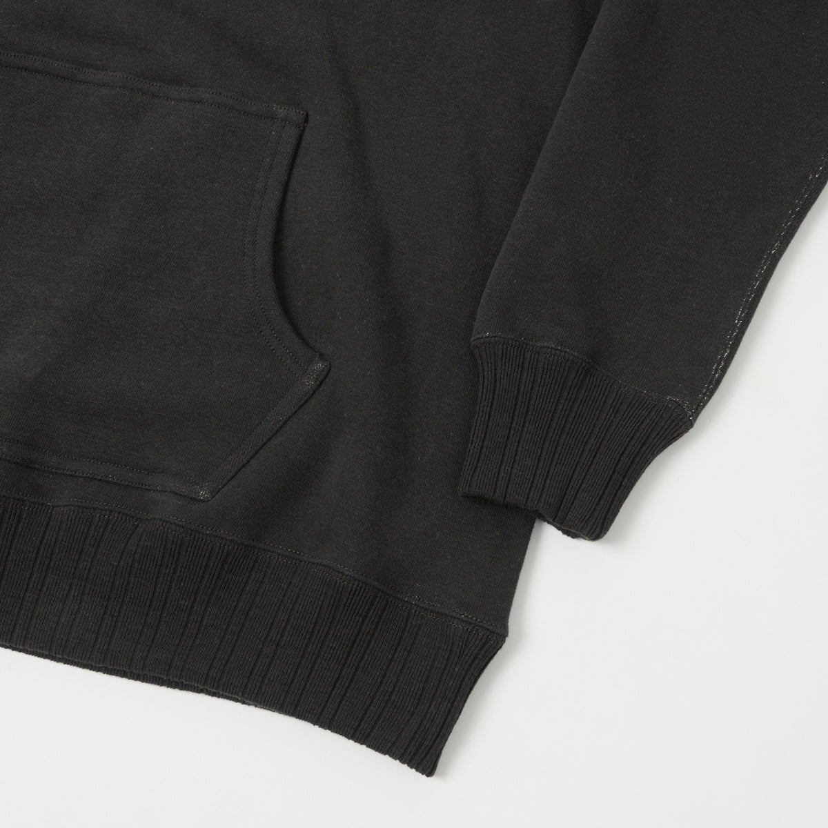 FULLCOUNT 3745 'Mother Cotton' Hoodie - Ink Black