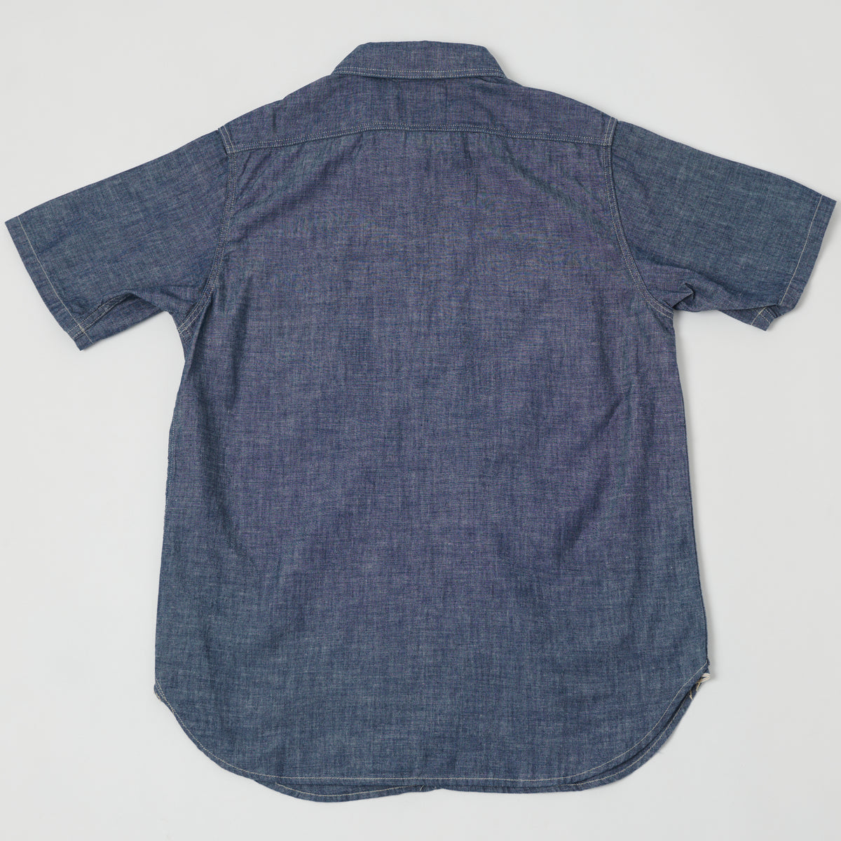 FULLCOUNT 4821 5oz Chambray Work Shirt - Indigo Blue