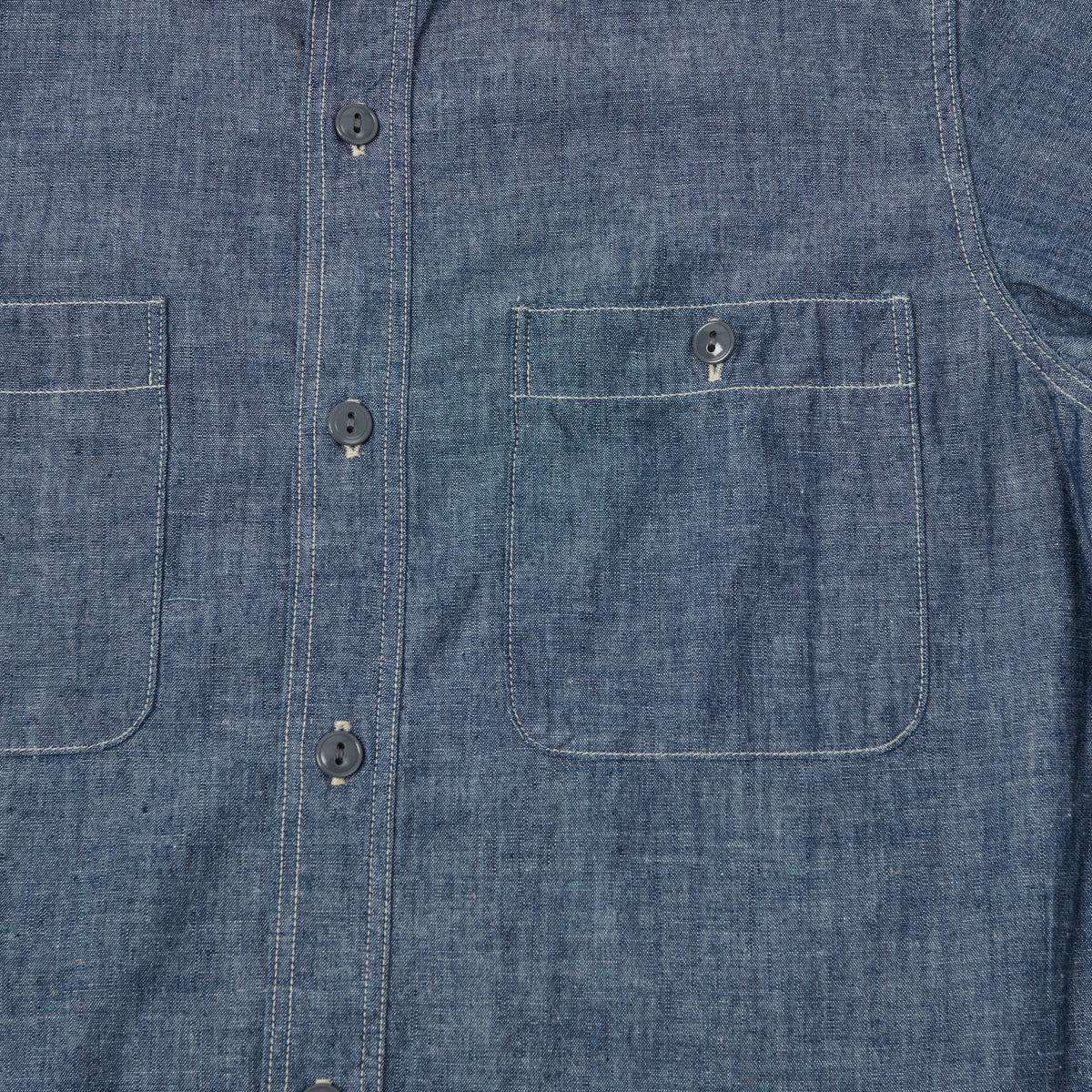 FULLCOUNT 4821 5oz Chambray Work Shirt - Indigo Blue