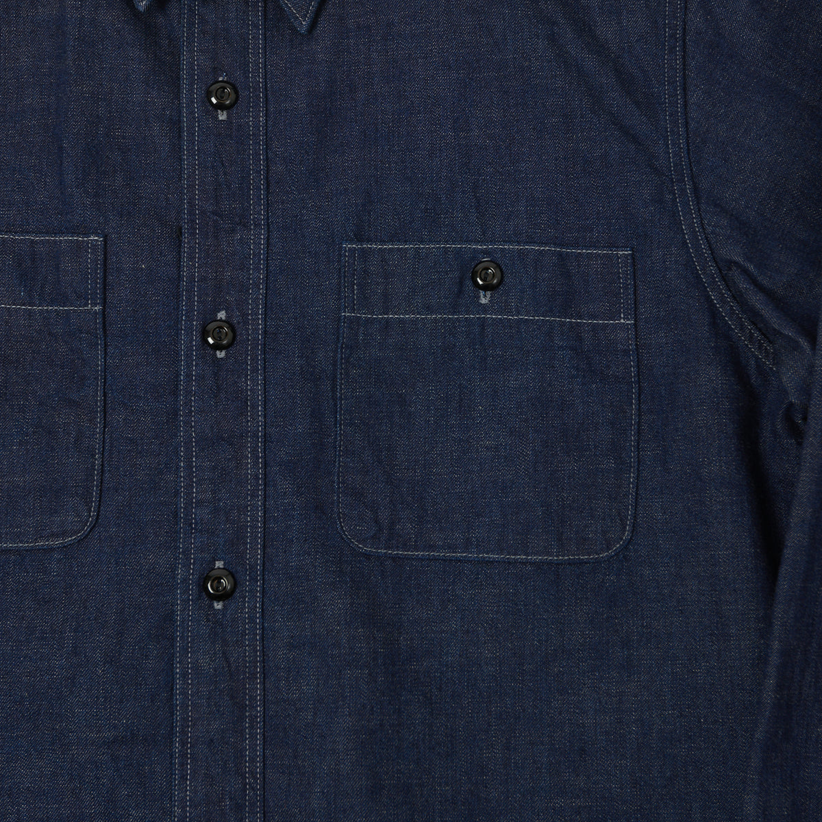 FULLCOUNT 4890 8oz Denim Work Shirt - One Wash