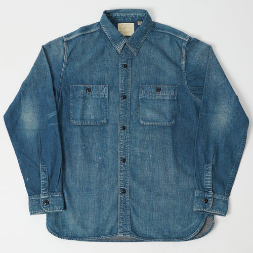 FULLCOUNT 4890 8oz Denim Work Shirt - Hand Wash