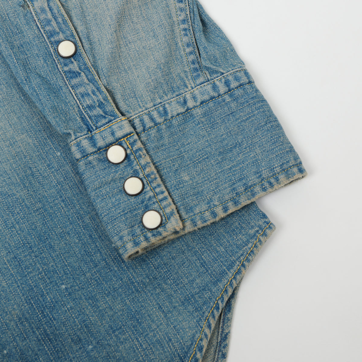 FULLCOUNT 4894 Denim Western Shirt - Heavy Wash