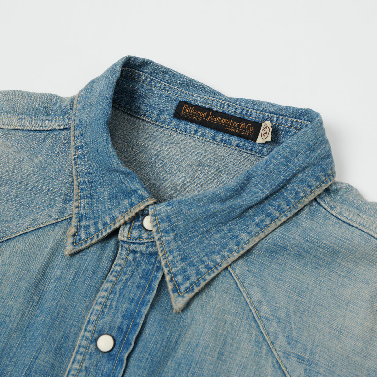 FULLCOUNT 4894 Denim Western Shirt - Heavy Wash