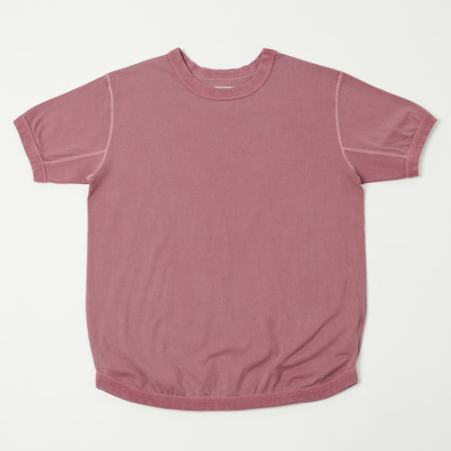 FULLCOUNT 5222 Flat Seam Heavyweight T-Shirt - Faded Burgundy