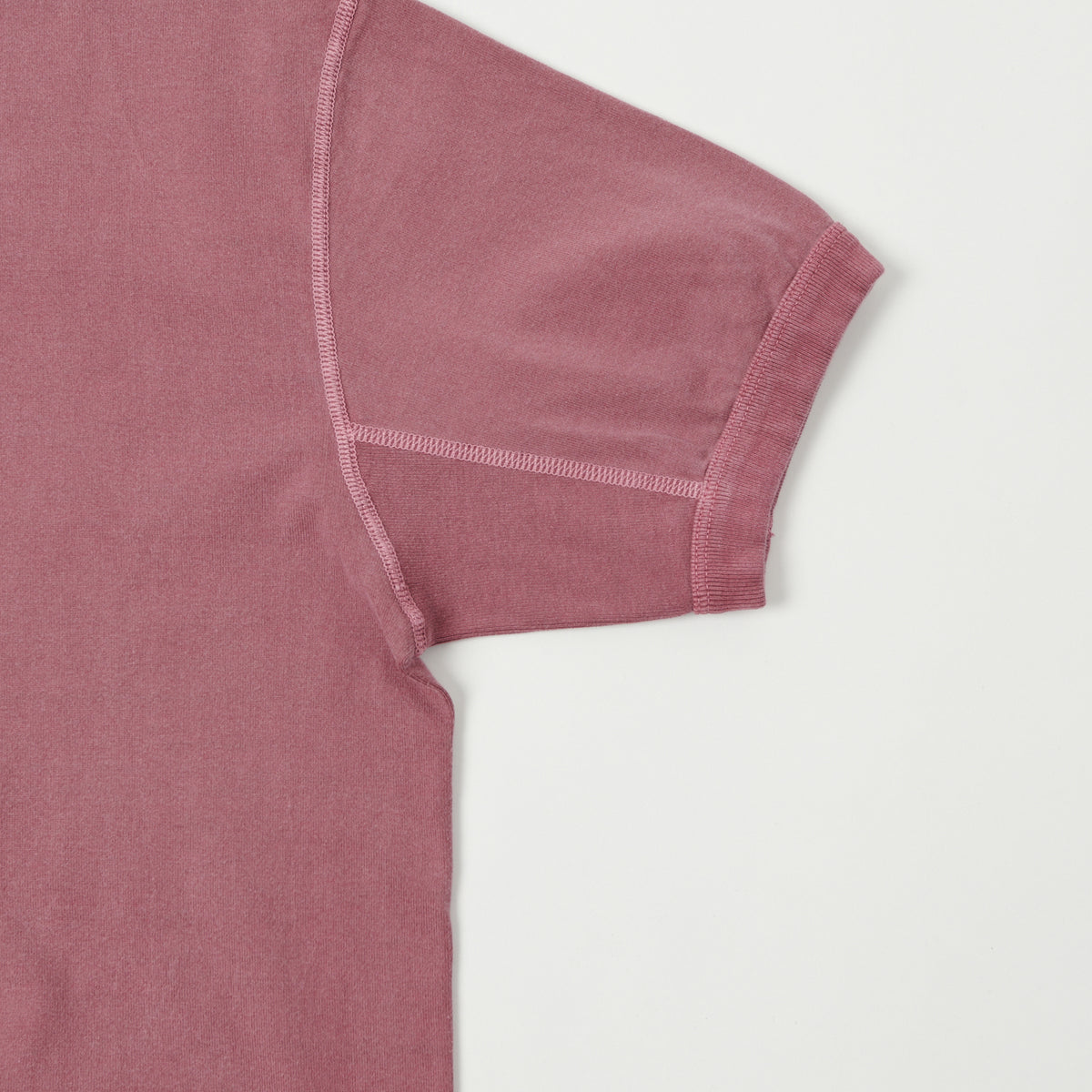 FULLCOUNT 5222 Flat Seam Heavyweight T-Shirt - Faded Burgundy