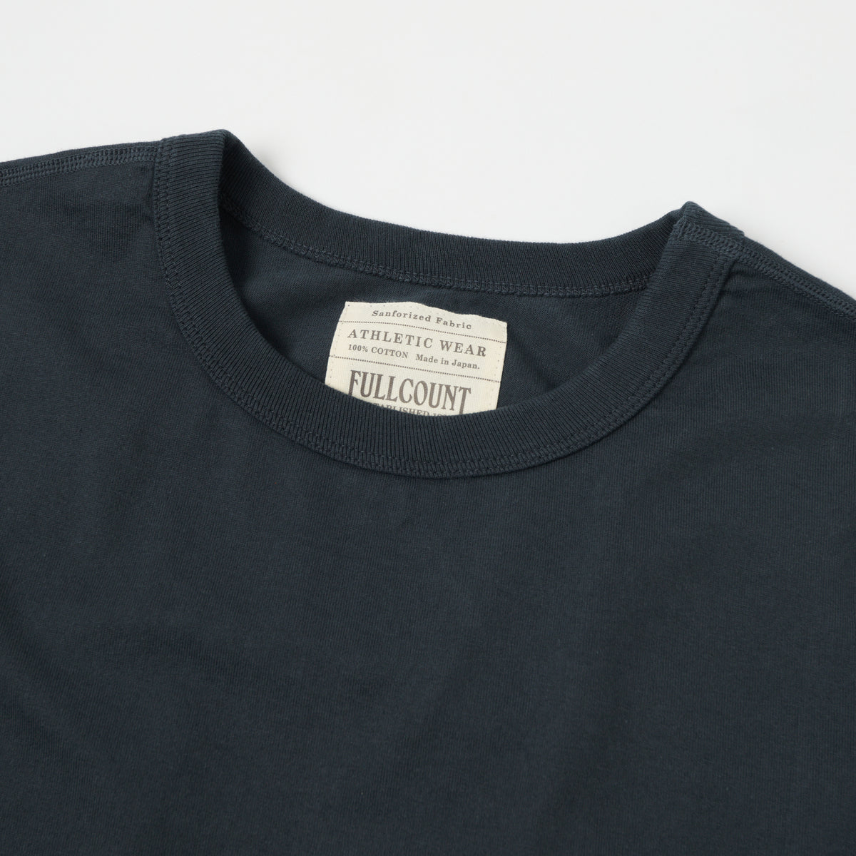 FULLCOUNT 5222 Flat Seam Heavyweight T-Shirt - Ink Black