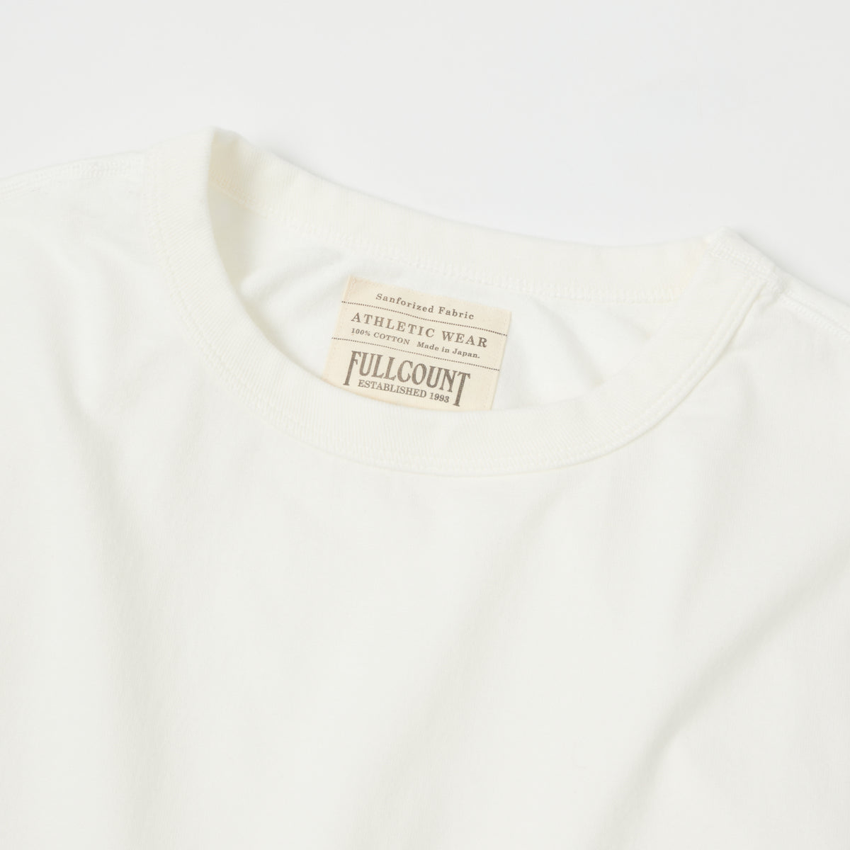 FULLCOUNT 5222 Flat Seam Heavyweight T-Shirt - White