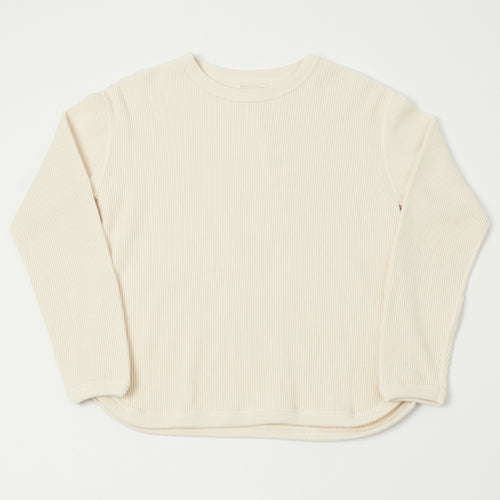 FULLCOUNT 5964 Heavyweight Waffle T-Shirt - Ecru