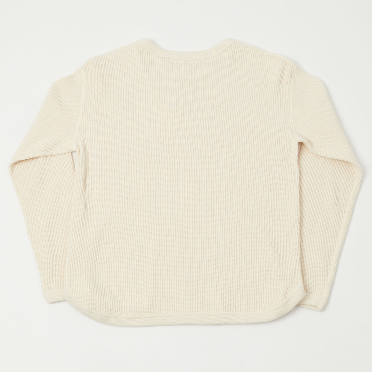 FULLCOUNT 5964 Heavyweight Waffle T-Shirt - Ecru
