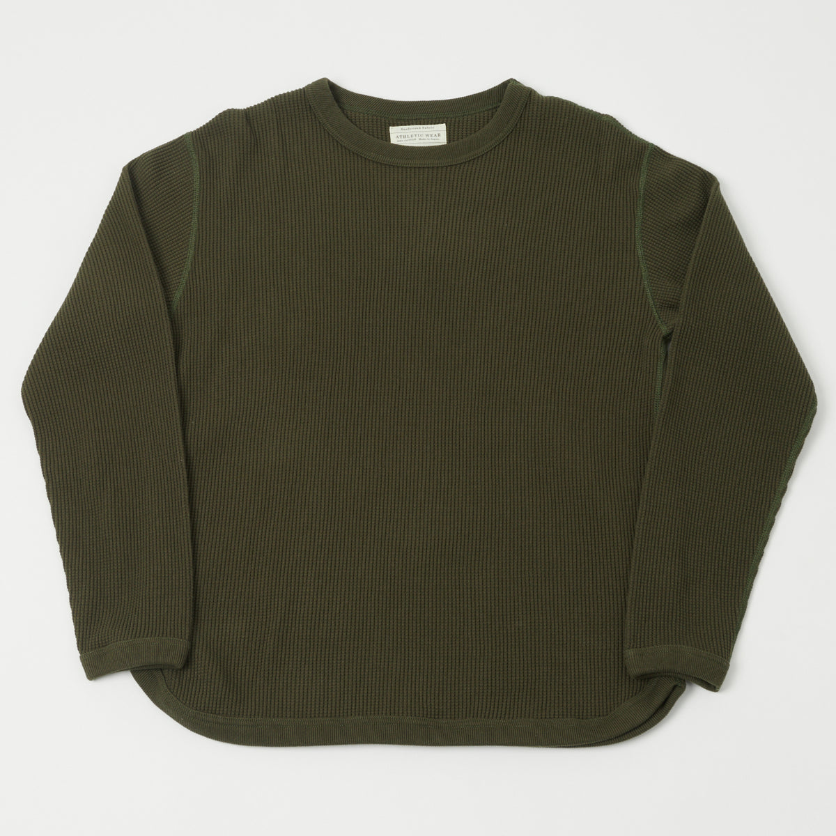 FULLCOUNT 5964 Heavyweight Waffle T-Shirt - Khaki