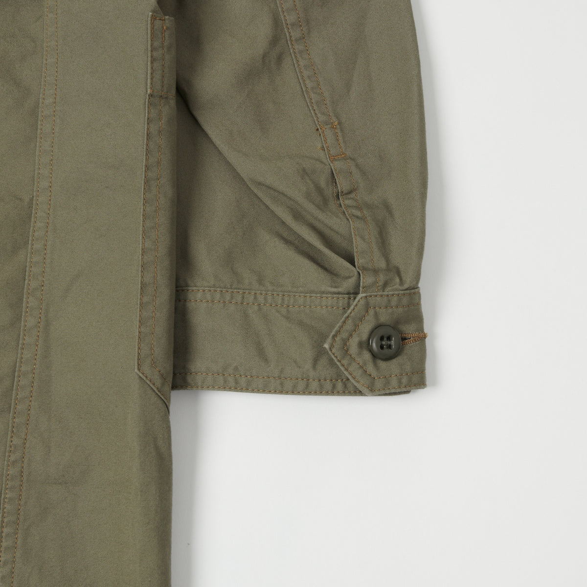 FULLCOUNT 2888 Poplin Atelier Coat - Ash Green