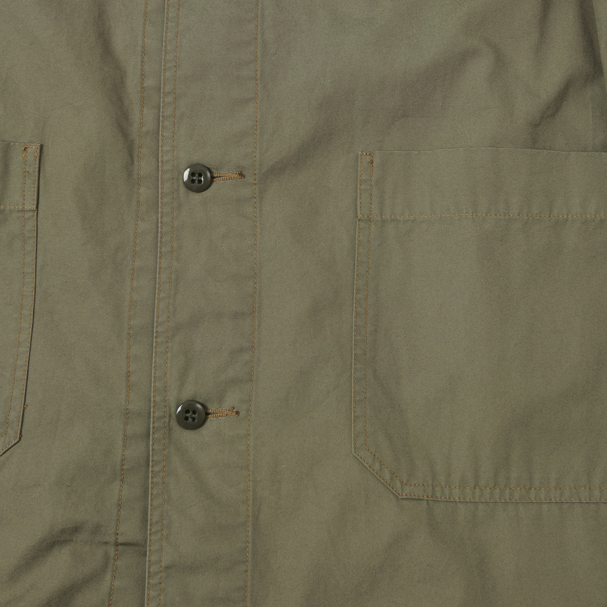 FULLCOUNT 2888 Poplin Atelier Coat - Ash Green