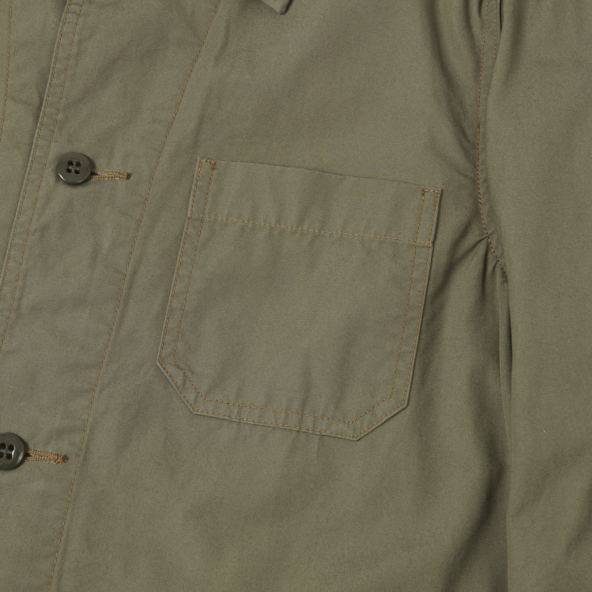 FULLCOUNT 2888 Poplin Atelier Coat - Ash Green